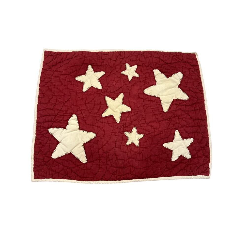 Pottery Barn Kids vintage shining star quilted applique.